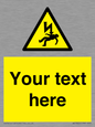 WE7822: Custom Warning danger of death by electrocution