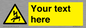 WE7822: Custom Warning danger of death by electrocution