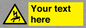 WE7822: Custom Warning danger of death by electrocution