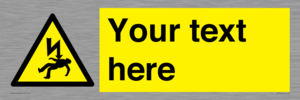 WE7822: Custom Warning danger of death by electrocution