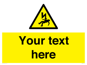 WE7822: Custom Warning danger of death by electrocution