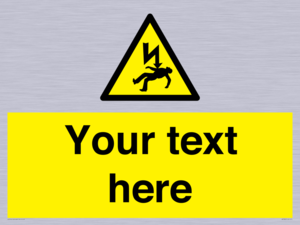 WE7822: Custom Warning danger of death by electrocution