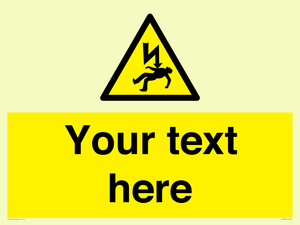 WE7822: Custom Warning danger of death by electrocution