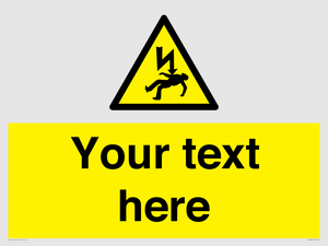 WE7822: Custom Warning danger of death by electrocution