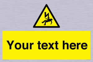 WE7822: Custom Warning danger of death by electrocution