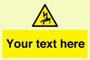 WE7822: Custom Warning danger of death by electrocution