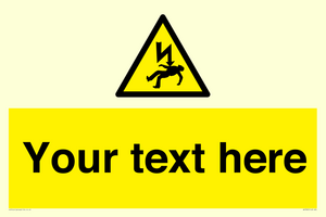WE7822: Custom Warning danger of death by electrocution