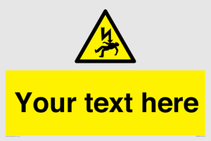 WE7822: Custom Warning danger of death by electrocution