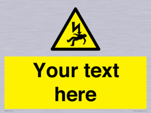 WE7822: Custom Warning danger of death by electrocution