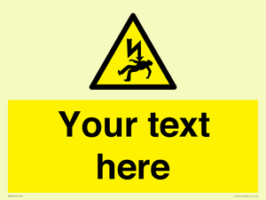 WE7822: Custom Warning danger of death by electrocution