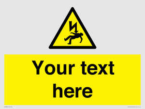WE7822: Custom Warning danger of death by electrocution