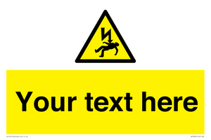WE7822: Custom Warning danger of death by electrocution