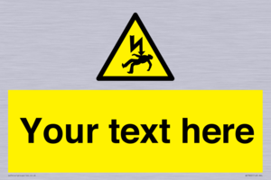 WE7822: Custom Warning danger of death by electrocution