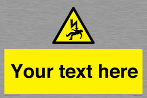 WE7822: Custom Warning danger of death by electrocution
