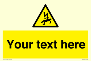 WE7822: Custom Warning danger of death by electrocution