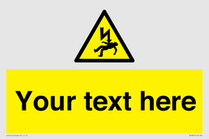 WE7822: Custom Warning danger of death by electrocution
