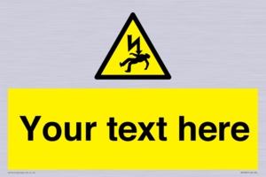 WE7822: Custom Warning danger of death by electrocution