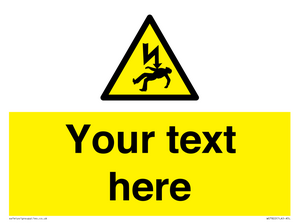 WE7822: Custom Warning danger of death by electrocution