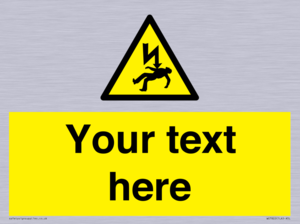 WE7822: Custom Warning danger of death by electrocution