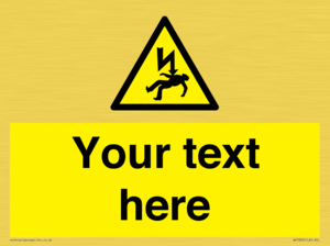 WE7822: Custom Warning danger of death by electrocution
