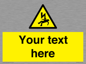 WE7822: Custom Warning danger of death by electrocution