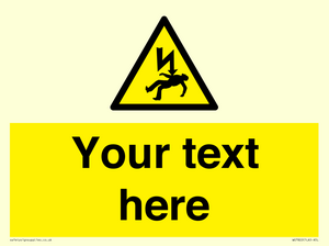 WE7822: Custom Warning danger of death by electrocution