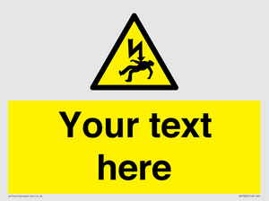 WE7822: Custom Warning danger of death by electrocution