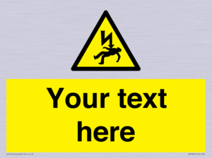 WE7822: Custom Warning danger of death by electrocution