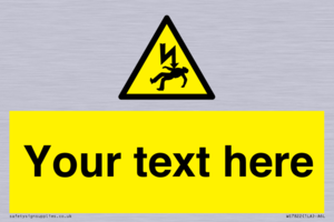 WE7822: Custom Warning danger of death by electrocution
