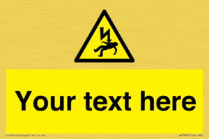 WE7822: Custom Warning danger of death by electrocution