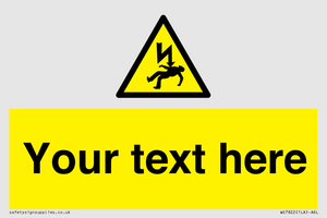 WE7822: Custom Warning danger of death by electrocution