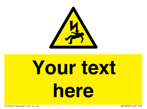 WE7822: Custom Warning danger of death by electrocution