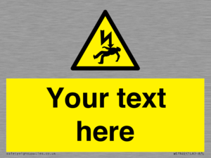 WE7822: Custom Warning danger of death by electrocution