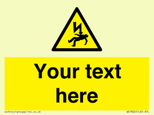 WE7822: Custom Warning danger of death by electrocution