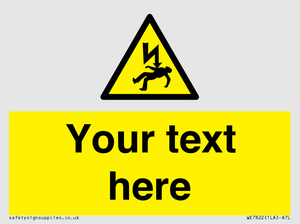 WE7822: Custom Warning danger of death by electrocution