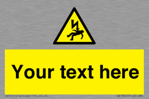 WE7822: Custom Warning danger of death by electrocution