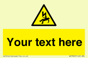 WE7822: Custom Warning danger of death by electrocution