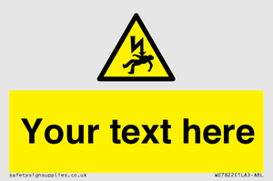 WE7822: Custom Warning danger of death by electrocution