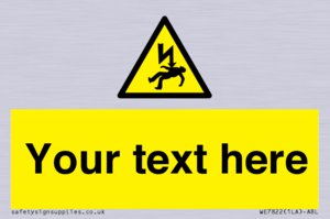 WE7822: Custom Warning danger of death by electrocution