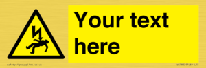 WE7822: Custom Warning danger of death by electrocution