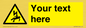 WE7822: Custom Warning danger of death by electrocution