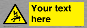 WE7822: Custom Warning danger of death by electrocution