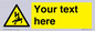 WE7822: Custom Warning danger of death by electrocution
