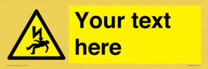 WE7822: Custom Warning danger of death by electrocution