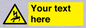 WE7822: Custom Warning danger of death by electrocution
