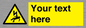 WE7822: Custom Warning danger of death by electrocution
