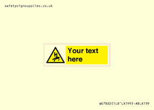WE7822: Custom Warning danger of death by electrocution