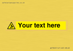 WE7822: Custom Warning danger of death by electrocution