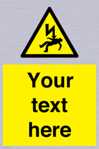 WE7822: Custom Warning danger of death by electrocution