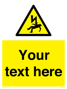 WE7822: Custom Warning danger of death by electrocution